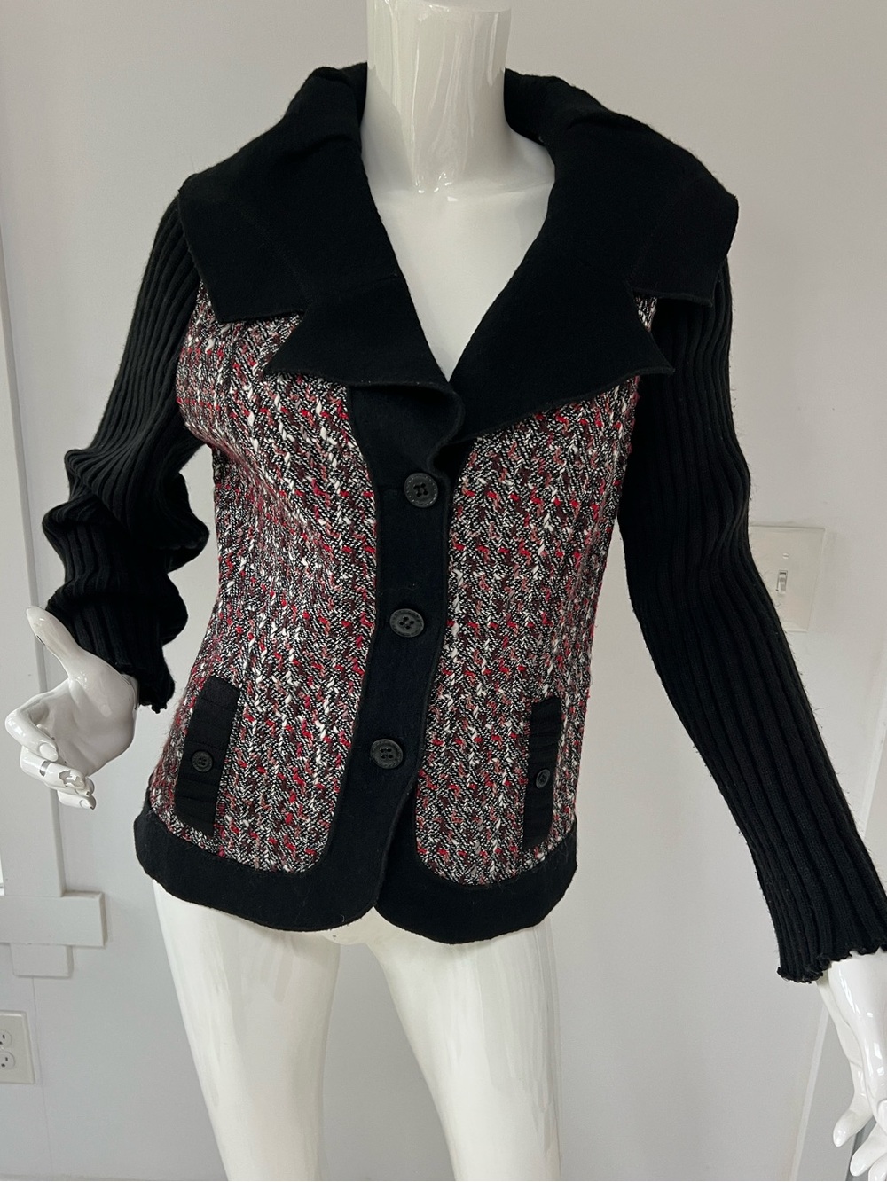 Wool Tweed knit Women's  Cropped Jacket /blazer Vex Collection office wear